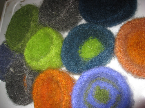 Felted Bowls: Not for soup