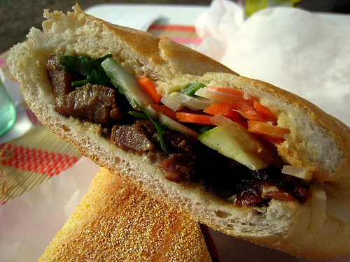 Banh mi thit (with grilled pork)