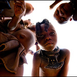 in a Himba village, Namibia