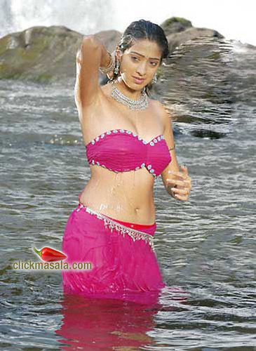 Photo of Lakshmi Rai in strapless bra-top