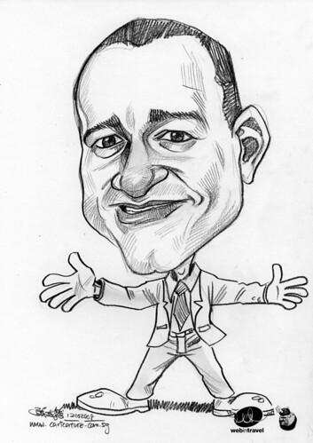 Caricatures Web in Travel 2008 John Mims