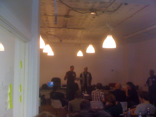 Dan Workman & Ross Wells presenting at BandCamp
