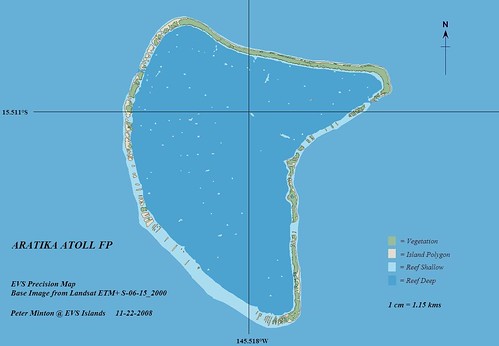 Aratika Atoll - EVS Precision Map (1-115,000)