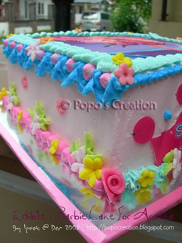 From Edible : Barbie cake for Agatha