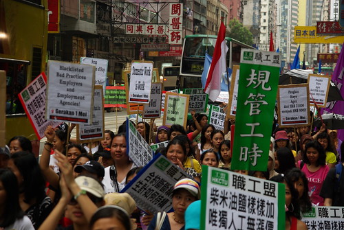 Labour Day 2008 march in Hong Kong