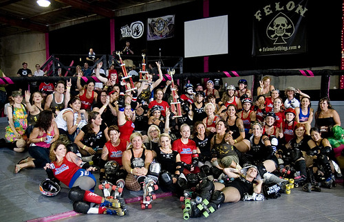 A Derby Smorgasbord, Part II: Banked Track Roller Derby Tourney @ The Doll Factory, June 29, 2008