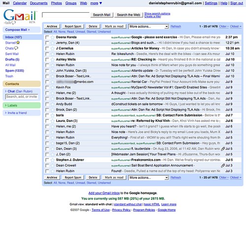 Gmail realign: after