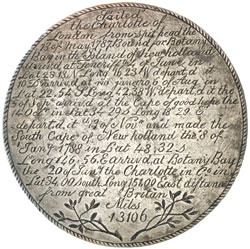 Charlotte Medal reverse