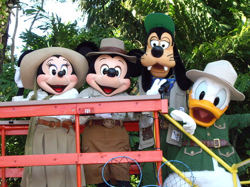 Minnie, Mickey, Goofy and Donald