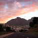 A spectacular sunset tonight in Cape Town