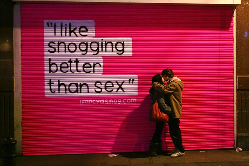"I like snogging better than sex" by Ed takes photos
