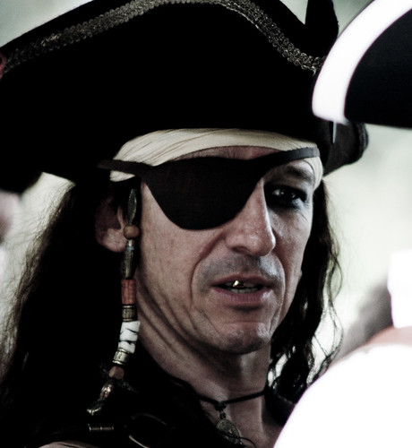 "A pirate needs the sight of the sea, he said & then he pulled his eye patch down & turned and sailed away."