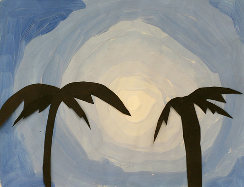 Skylar's palm tree silhouette