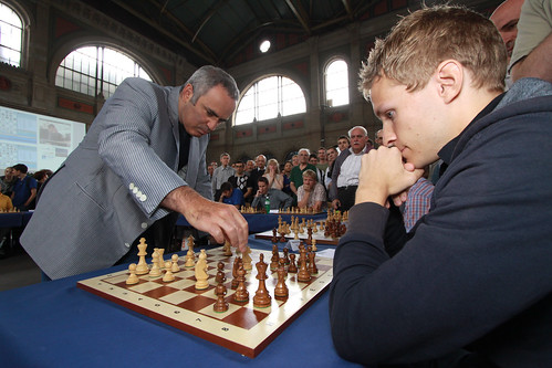 Schach-Weltmeister Garri Kasparow aus Baku/Aserbeidschan ©  J