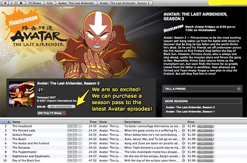 iTunes - Season pass of Avatar available!