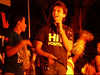 Abhijit Sawant performing at the MG Road show, wearing his HIV POSITIVE T-shirt