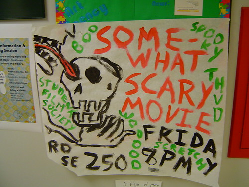 student film society horror movie poster