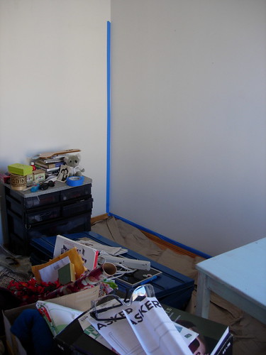 craft room--the wall before