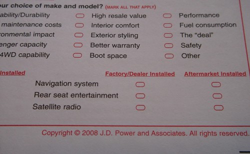 JD Power survey Q14 by nickpiggott @ flickr