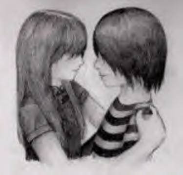 Newest photo →; Emo Lovers Drawing 