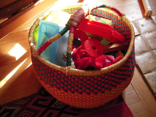 Basket full of toys...