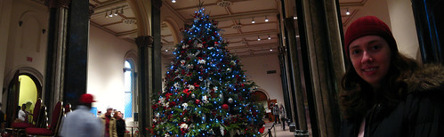 Christmas Tree Panorama: Smithsonian Castle