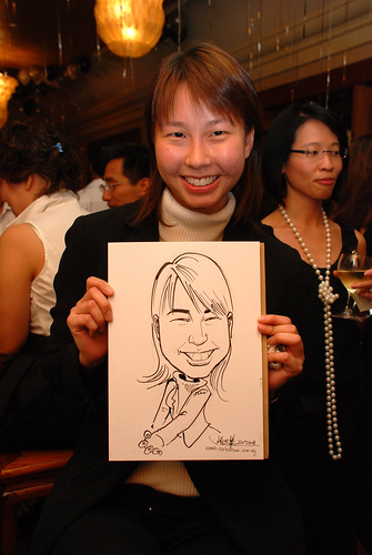 Caricature live sketching for Standard Chartered Bank Legal Learning Event 7