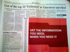 Top of the Twitteratti in Vancouver