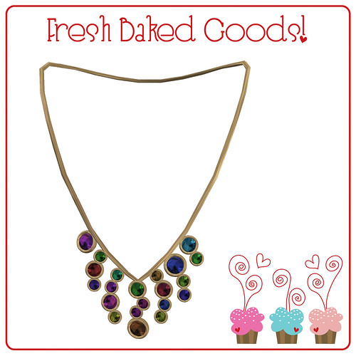 ~*Fresh Baked Goods*~ Bright Sugar Thumprint Cookie Necklace