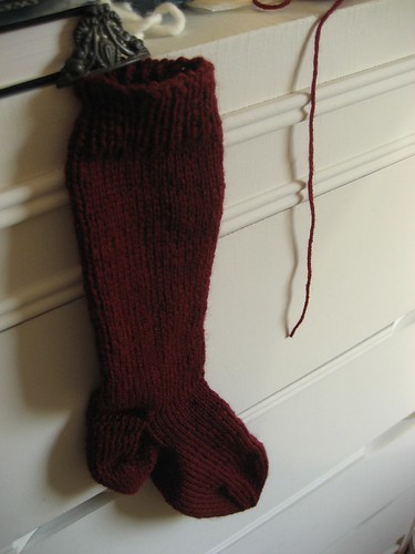 my first knitted sock