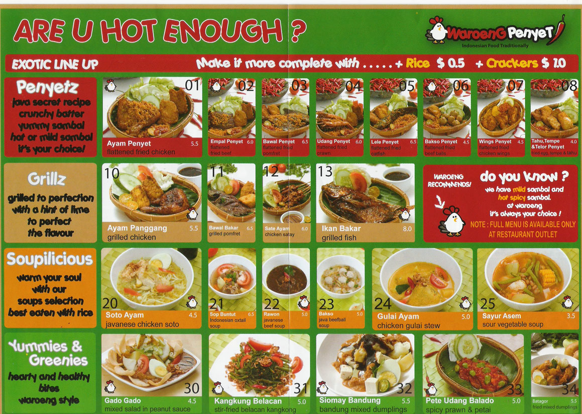 Click on the pic to see enlarged menu