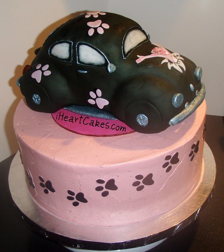 volkswagen beetle 2009 pink. Pink Panther VW Beetle Cake -