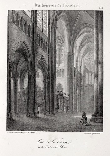Chartres10- Vista del Crucero y la entrada del coro