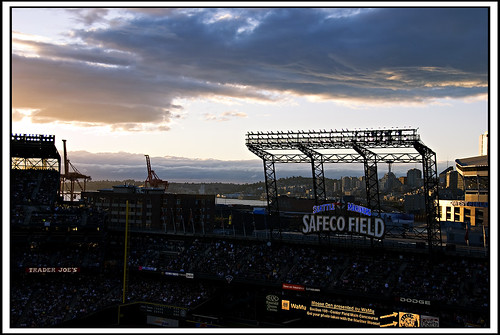 Sunset at Safeco Field