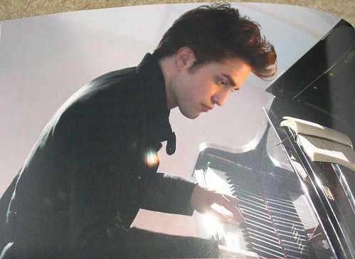 The Twilight movie screenshot: Edward Cullen playing the piano by Billie Joe's Entourage.