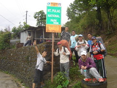 road leading to pulag registration office