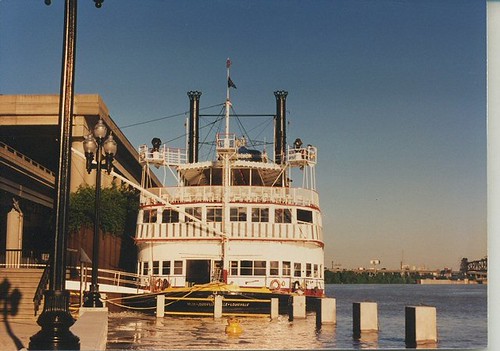 The Belle of Louisville sternwheel steam boat. Louisville Kentucky. May 1990. by Eddie from Chicago