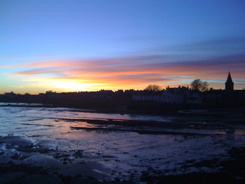 Sunset over Anstruther