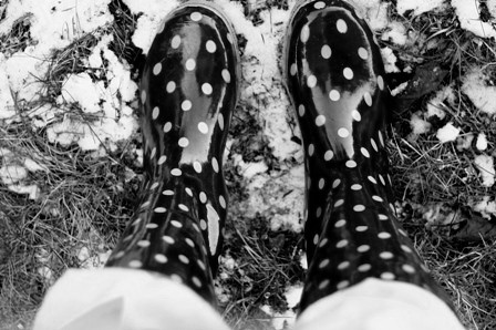 dots and snow