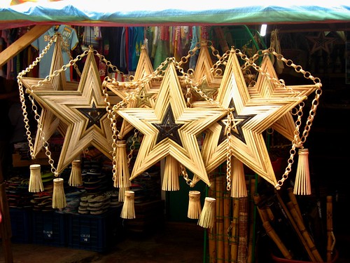 wooden star lanterns
