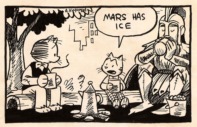Laugh Out Loud Cats - Mars Has Ice! - Courtesy Adam Koford
