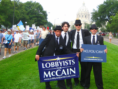 "No You Can't!" Lobbyists for McCain
