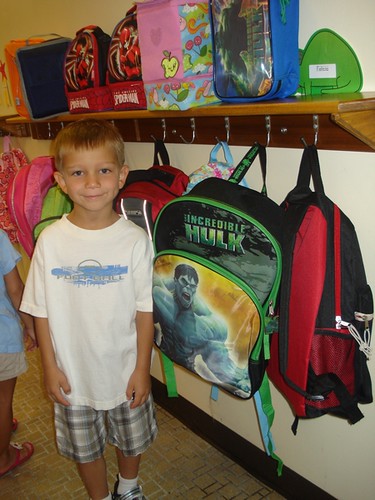 Chase's first day of Kindergarten