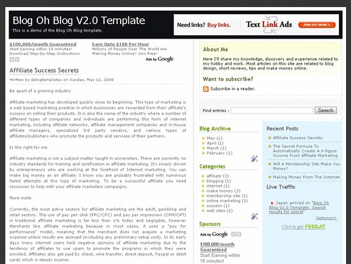 Blog Oh Blog template