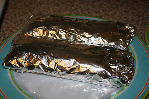 wrap with in foil