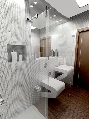 Great design Bathroom for a private apartament, Cracow, by InsideLab