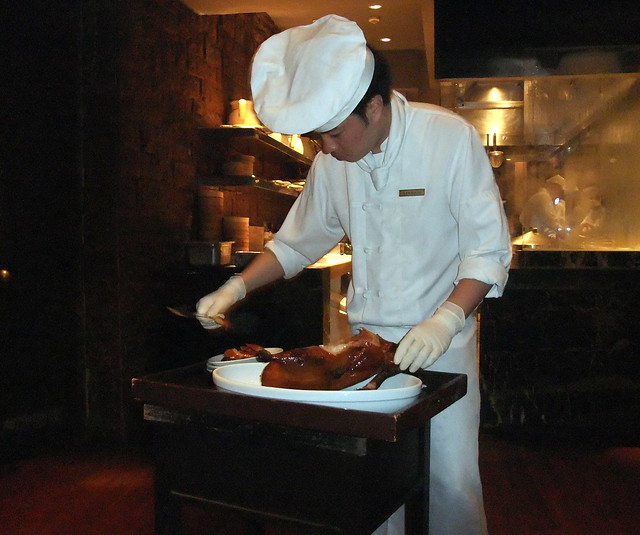 Chef Carving the Peking Duck