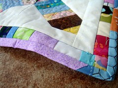 wonky doll quilt detail