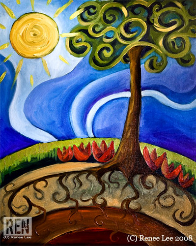 Happy Earth" Oil Painting by Renee Lee | Flickr - Photo Sharing!