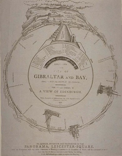 Key to a panorama of Gibraltar and bay taken from the battery. 1805